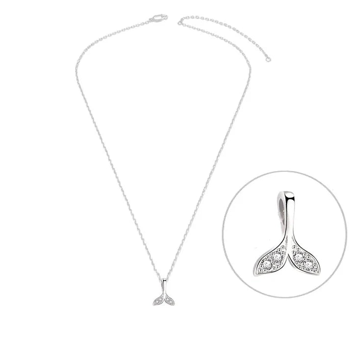 Collier argent 925 queue de baleine